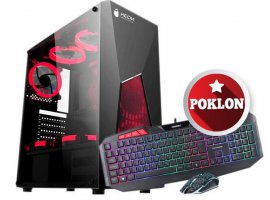  Stolno računalo HGPC Gamer Rogue 121F1, Intel Core i3 12100F, GTX1650, 16 GB, SSD 500 GB NVMe, FreeDOS (121F1658S5ND) + POKLON miš i tipkovnica