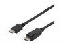 Video kabel DELTACO DisplayPort DP (m) na HDMI (m), 2m, 4K, crni