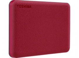  Eksterni tvrdi disk, 2 TB, TOSHIBA Canvio Advance, 2.5", USB 3.2 Gen 1, crveni, HDTCA20ER3AA