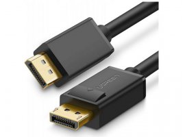 Video kabel UGREEN DisplayPort DP (m) na DP (m), 5m, 4K, crni