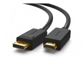 Video kabel UGREEN DisplayPort DP (m) na HDMI (m), 5m, 4K, crni