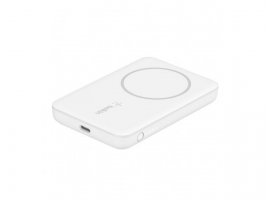 Prijenosna baterija + bežični punjač BELKIN BoostCharge Magnetic, 2500 mAh, za iPhone 12/13/14, bijeli