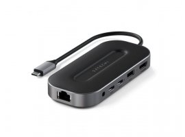  USB-C HUB SATECHI USB-4 Multiport W2.5G Ethernet, 1x HDMI 2.1, 1x USB-A, 2x USB-C, Audio 3.5mm, Ethernet, crni