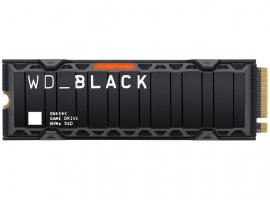  SSD disk 1 TB, WESTERN DIGITAL Black SN850X, heatsink, M.2 2280, PCIe 4.0 x4 NVMe, 3D NAND, WDS100T2XHE