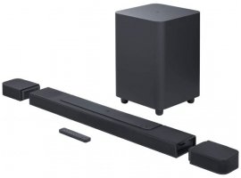  Soundbar JBL Bar 1000 Pro 7.1.4 (880W), HDMI eARC, BT,WiFi, Dolby Atmos, DTS:X, MultiBeam, 10" Subwoofer, crni
