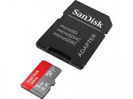  Memorijska kartica microSDXC 1 TB SANDISK Ultra, Class10 A1 UHS-I, 150 MB/s + SD adapter (SDSQUAC-1T00-GN6MA)