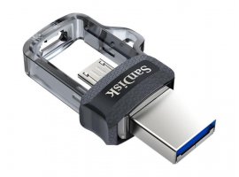  USB stick 256 GB SANDISK Ultra Dual Drive m3.0, USB 3.0/micro USB, crna (SDDD3-256G-G46)