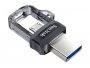 USB stick 256 GB SANDISK Ultra Dual Drive m3.0, USB 3.0/micro USB, crna (SDDD3-256G-G46)