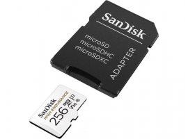 Memorijska kartica microSDXC 256 GB SANDISK High Endurance, Class10 UHS-I U3 V30 + SD adapter (SDSQQNR-256G-GN6IA)