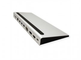  Docking stanica ROLINE USB-C Multiport Docking Station, 4K HDMI/DP, VGA, 2× USB3.2, 1× USB2.0, 1× SD/Micro SD čitač kartica, 1× USB-C PD, 1× G-LAN, 1×3.5mm