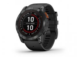  Pametni sat GARMIN Fenix 7X PRO SOLAR, 51mm, Slate Gray SS crni remen (010-02778-01)