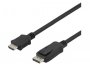 Video kabel DELTACO DisplayPort DP (m) na HDMI (m), 1m, Ultra HD (4K), crni
