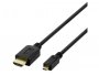 Video kabel DELTACO HDMI (m) na micro HDMI (m), 2m, Ultra HD (4K), 60Hz, crni