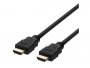 Video kabel DELTACO HDMI (m) na HDMI (m), 0.5m, 8K, 60Hz, Ultra High Speed, pozlaćeni konektori, crni