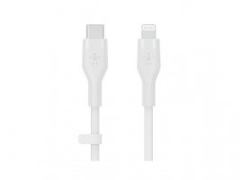  Kabel BELKIN BoostCharge Silicone USB-C (m) na Lightning (m), 1m, bijeli