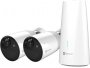 Pametna kamera EZVIZ by Hikvision CS-BC1-B2 (4MP) Dvije aku kamere sa bazom, vanjska, AI detekcija, Aku 12.900mAh, AI, IR noćni vid, IP66, ugrađena sirena