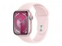 Pametni sat APPLE Watch S9 GPS, 41mm Pink Alu Case s Light Pink Sport Band, S/M (mr933qh/a)
