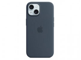  Maskica APPLE iPhone 15 Silicone Case with MagSafe, Storm Blue (mt0n3zm/a)
