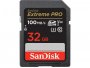 Memorijska kartica SDHC 32 GB SANDISK Extreme Pro, Class10 UHS-I U3 V30, 100 MB/s (SDSDXXO-032G-GN4IN)