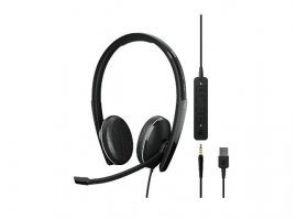  Slu&scaron;alice za PC EPOS by Sennheiser ADAPT 165T USB II, naglavne, USB-A/3.5mm, stereo, mikrofon (NC), crne (1000902)