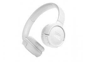  Bluetooth slušalice JBL Tune 520BT On-Ear, BT5.3, naglavne, do 57h baterije, mikrofon, sklopive, bijele (JBLT520BTWHEU)