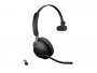 Slušalice za PC JABRA Evolve2 65 Mono UC + Link 380a, USB-A & USB-C, BT 5.0, On-ear, eliminacija buke, crne (26599-889-999)