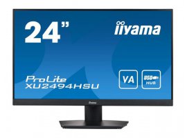 Monitor IIYAMA ProLite XU2494HSU-B2, 24", VA, FHD 1920&times;1080px, 75Hz, 4ms, HDMI, DP, 2xUSB, zvučnici, crni
