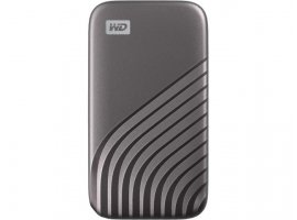  Eksterni SSD disk, 500 GB, WESTERN DIGITAL My Passport SSD, USB 3.2 Gen 2, USB-C to USB-A adapter, sivi