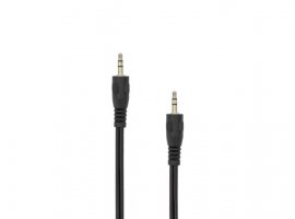  AUDIO KABEL  SBOX 3.5 mm Muški -> 3.5 mm Muški, vrećica, 0.5 m, crni