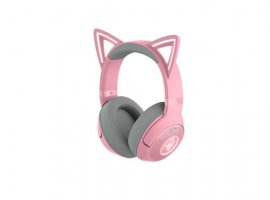  Slušalice + mikrofon RAZER Kraken Kitty V2 Quartz, gaming, bežične, Bluetooth, roze