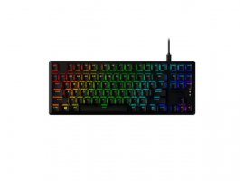  Tipkovnica HYPERX Alloy Origins Core PBT, mehanička, gaming, RGB, TKL, Aqua Switch US/CRO, crna (639N9AA#ABA)