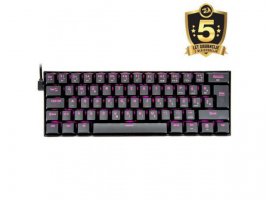 Tipkovnica REDRAGON Dragonborn K630, gaming, mehanička, žična, LED roze tipke, HR layout, crna
