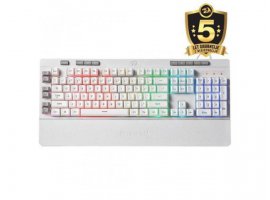 Tipkovnica REDRAGON Shiva K512, gaming, membranske tipke, žična, RGB, US layout, bijela