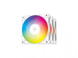  Ventilator za kućište DEEPCOOL FC120 3-IN-1, 120x120x25 mm, ARGB, PWM, 3 pack, bijeli
