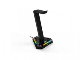  Postolje za slušalice GENIUS GX-UH100, LED, USB hub