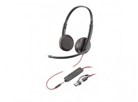 Slu&scaron;alice za PC HP Poly Blackwire C3225 Stereo, USB-C/A, 3.5mm (8X229A6)