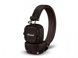 Bluetooth slušalice MARSHALL Major V, On-Ear naglavne, do 100h reprodukcije, smeđe