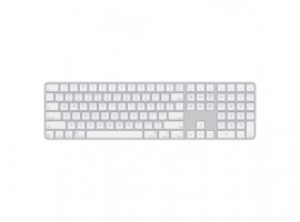  Tipkovnica APPLE Magic Keyboard with Touch ID and Numeric Keypad for Mac models with Apple silicon, Croatian, White Keys (mxk73cr/a)