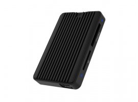  Čitač memorijskih kartica ICY BOX IB-CR504-C31, USB 3.2 Gen 2 Type-C/Type-A, kompatibilnost: SDHC/XC, SD 4.0 (UHS-II), CFexpress, do 10 Gbit/s, aluminij, crni