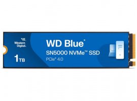  SSD disk 1 TB, WESTERN DIGITAL Blue SN5000, M.2 2280, PCIe 4.0 x4 NVMe, R/W 5150/4900 MB/s, WDS100T4B0E-00CNZ0