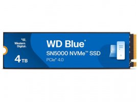  SSD disk 4 TB, WESTERN DIGITAL Blue SN5000, M.2 2280, PCIe 4.0 x4 NVMe, R/W 5500/5000 MB/s, WDS400T4B0E-00BKY0