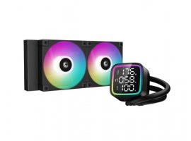  Vodeno hlađenje DEEPCOOL LD240, Intel 1851/1700/1200/1151/1150/1155; AMD AM5/AM4; 240 mm, LCD, ARGB, Black