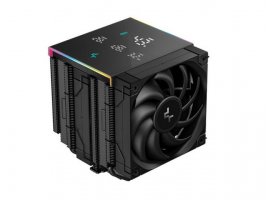 Hladnjak za procesor DEEPCOOL AK620 Digital Pro, Intel 2066/2011-v3/2011/1851/1700/1200/1151/1150/1155; AMD AM5/AM4; 2x 120mm, 260W TDP, LED, ARGB, Black