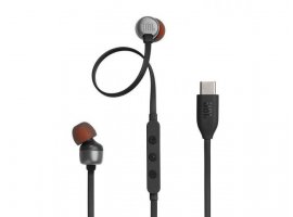  Slušalice JBL Tune 310C, žičane, mikrofon, Hi-Res, USB-C, crne (JBLT310CBLK)