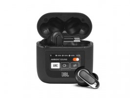  Bluetooth slušalice JBL Tour Pro 2 ,TWS, ANC, Spatial Sound, TalkThru/Ambient Aware, do 40h reprodukcije, IPX5, crne (JBLTOURPRO2BLK)