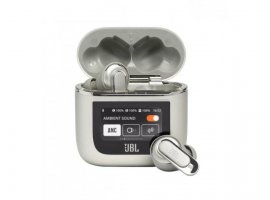 Bluetooth slu&scaron;alice JBL Tour Pro 2 ,TWS, ANC, Spatial Sound, TalkThru/Ambient Aware, do 40h reprodukcije, IPX5, srebrne (JBLTOURPRO2CPG)