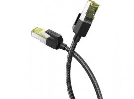 Mrežni kabel UGREEN F/FTP Cat7, 10 Gbps, 600 Mhz/s, pleteni, 3m, crni