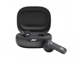  Bluetooth slušalice JBL Live Flex, BT 5.3, TWS, ANC, SpatialAudio, Qi punjenje, do 40h reprodukcije, IP54, crne (JBLLIVEFLEXBLK)