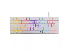  Tipkovnica WHITE SHARK Nagamaki GK-006212, žična, mehanička, RGB, bijela