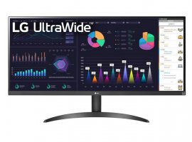  Monitor LG UltraWide 34WQ500, 34", IPS, UWFHD 2560x1080px, 100Hz, 1ms, HDR400, FreeSync, HDMI, DP, tilt